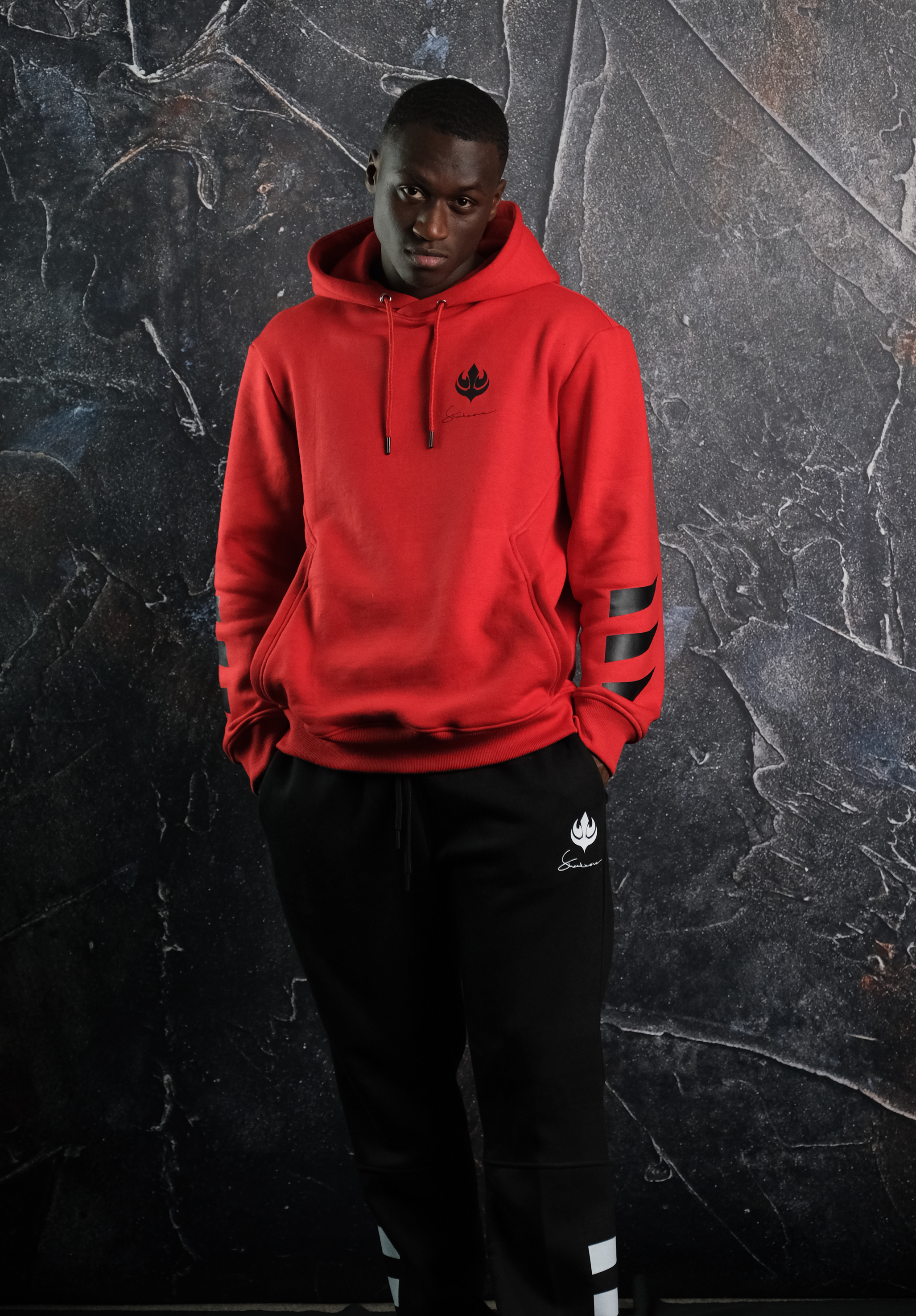 Red Striped Tracksuit