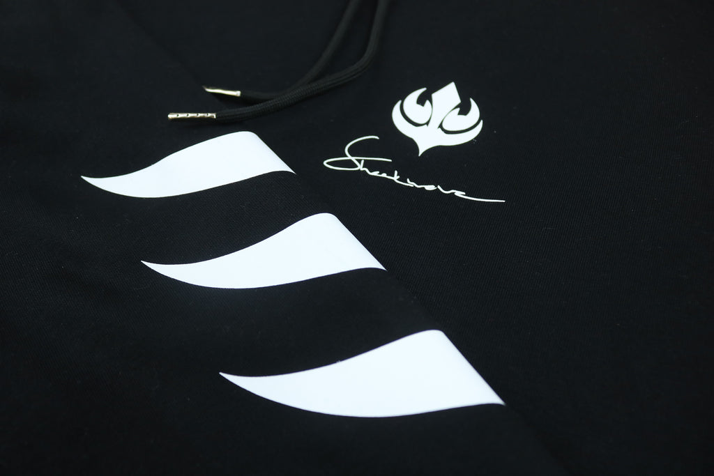 Shockwave Black Classic Hoodie 3 Stripes